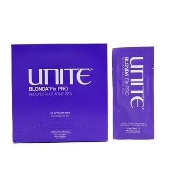 Unite BLONDA Fix PRO Violet Toning Treatment (Salon Product) 24x30ml/1oz Image 2