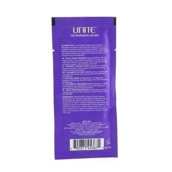 Unite BLONDA Fix PRO Violet Toning Treatment (Salon Product) 24x30ml/1oz Image 3