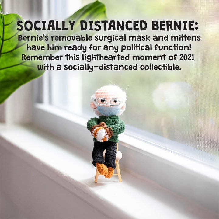 Senator Bernie Sanders Mittens Inauguration Doll Ornament Crochet Democrat Socialist Mighty Mojo Image 7