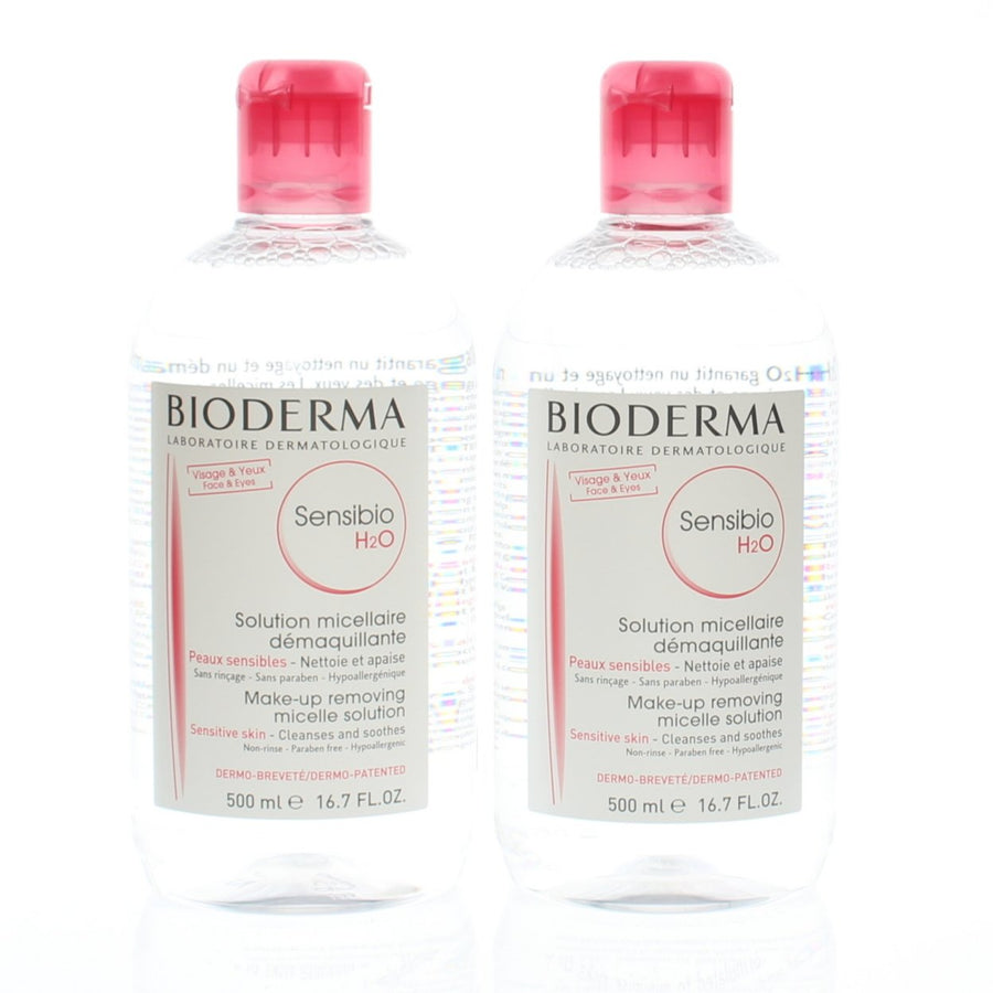 Bioderma Sensibio H2O Micellar Water 2 Pack 500ml Gentle Cleansing Solution Image 1