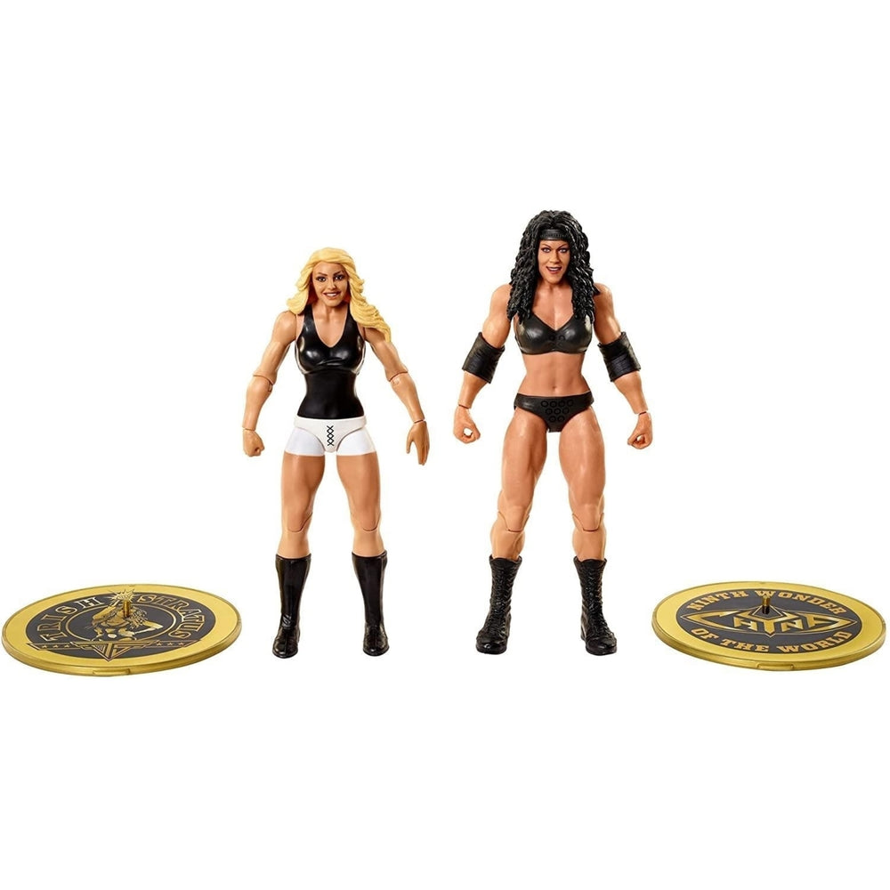 WWE Chyna vs Trish Stratus Championship Showdown Side Plate Wrestling Figures Mattel Image 2