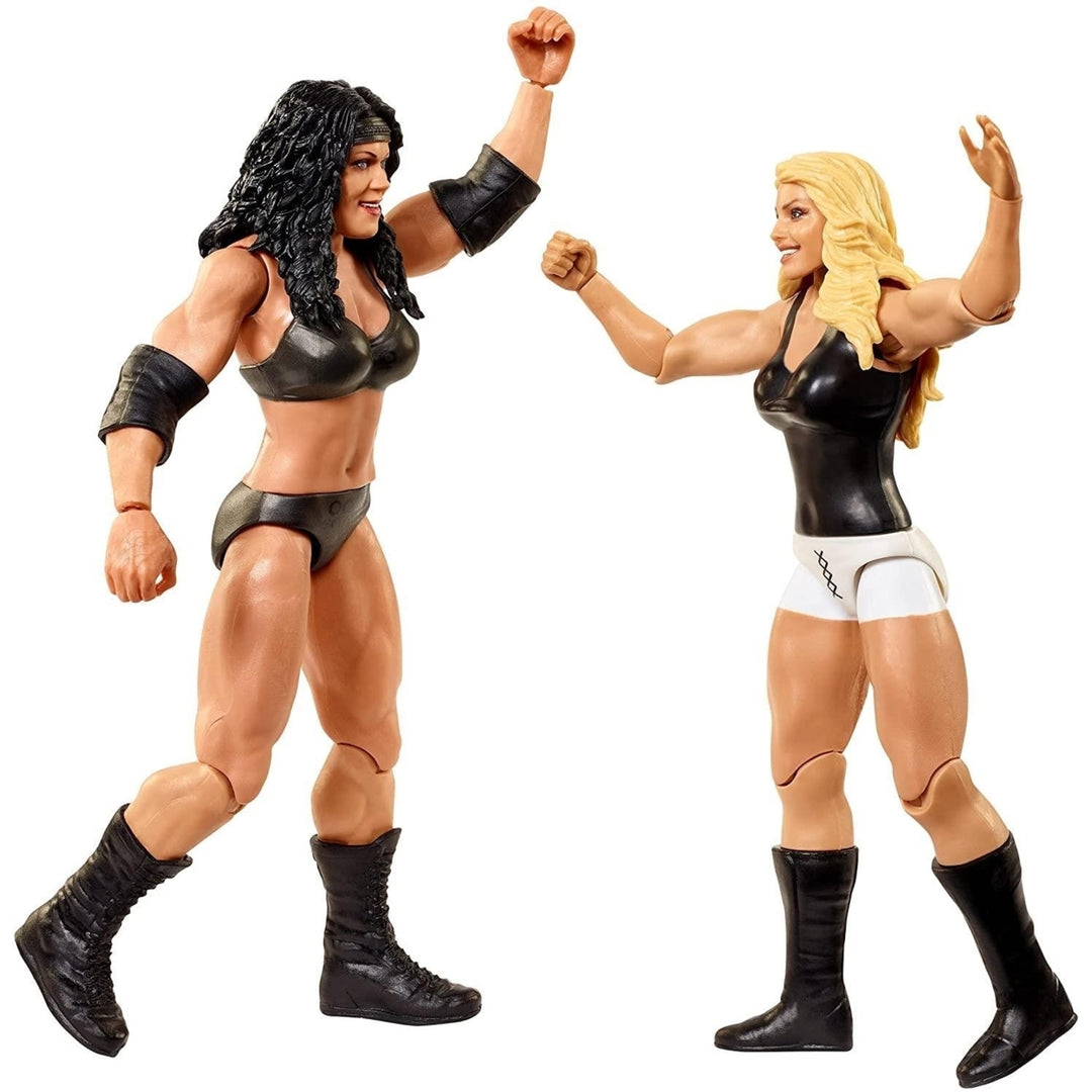 WWE Chyna vs Trish Stratus Championship Showdown Side Plate Wrestling Figures Mattel Image 4
