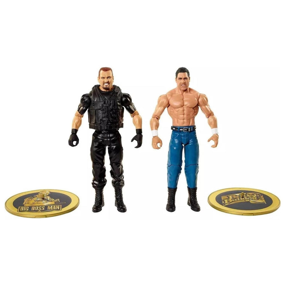 WWE British Bulldog vs Big Boss Man Championship Showdown Side Plate Figures Mattel Image 2