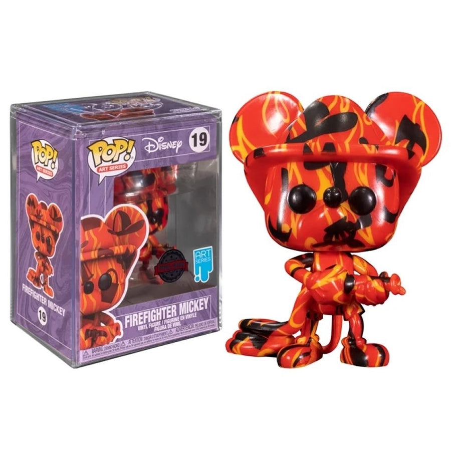 Funko Artist Series Firefighter Mickey Special Edition Red Figure Disney Image 1