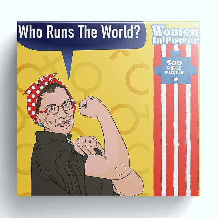 Ruth Bader Ginsburg RBG Jigsaw Puzzle 500pcs Mighty Mojo Women in Power Design Image 3