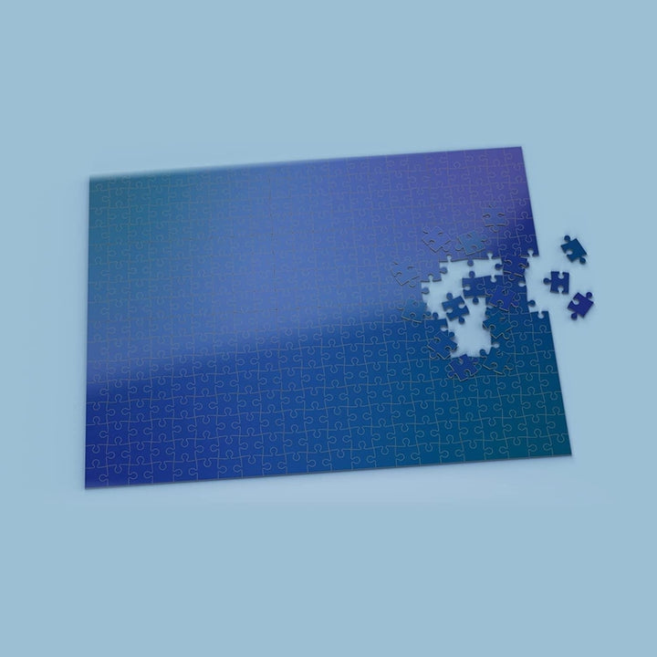 Impossible Blue Jigsaw Puzzle 500pcs Hardcore Difficulty Mind Bogglingly Mighty Mojo Image 2