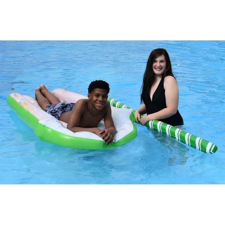 Iced Coffee Water Float and Noodle 2-in-1 Pool Blow Up Inflatable Raft Mighty Mojo Image 7