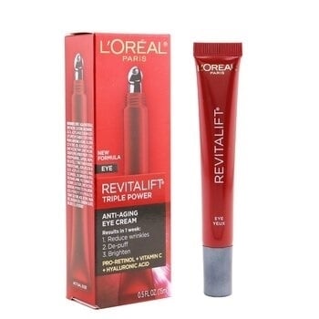 LOreal Revitalift Triple Power Anti-Aging Eye Cream 15ml/0.5oz Image 2