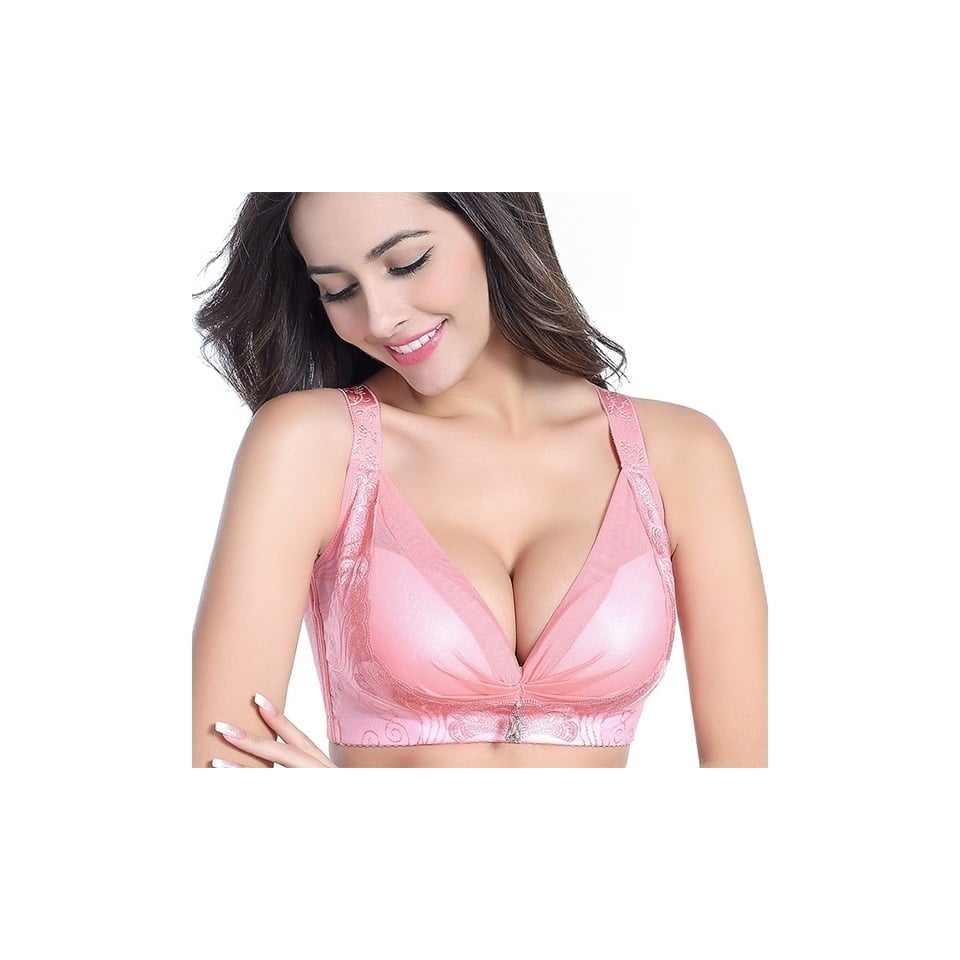 EI Contente Darcy Plus Size Push-Up Bra - Pink UK40DE/EU90DE Image 1