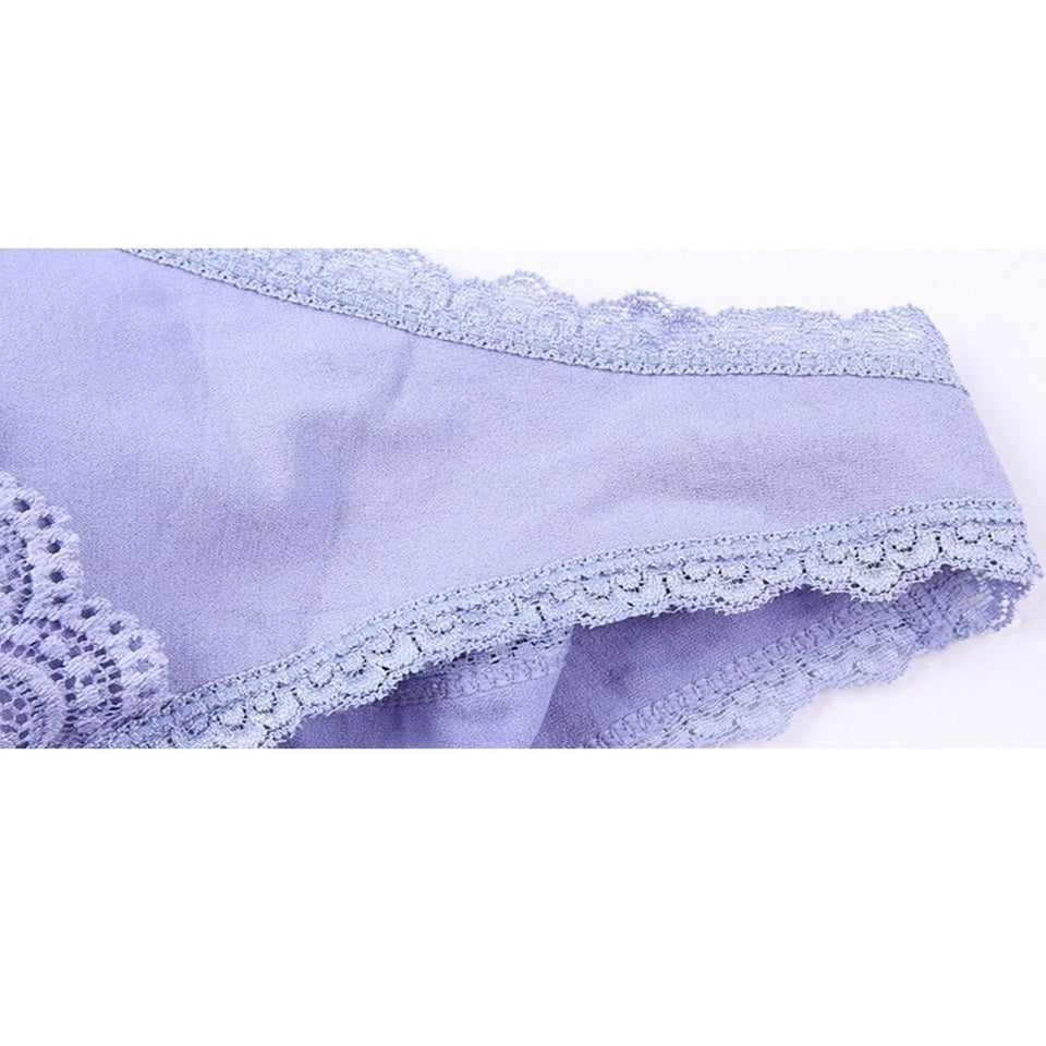 EI Contente Laverne Side Buckle Lace Bra - Lavender 3XL Image 2