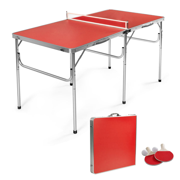 60 Portable Table Tennis Ping Pong Folding Table w/Accessories Indoor Game Image 1