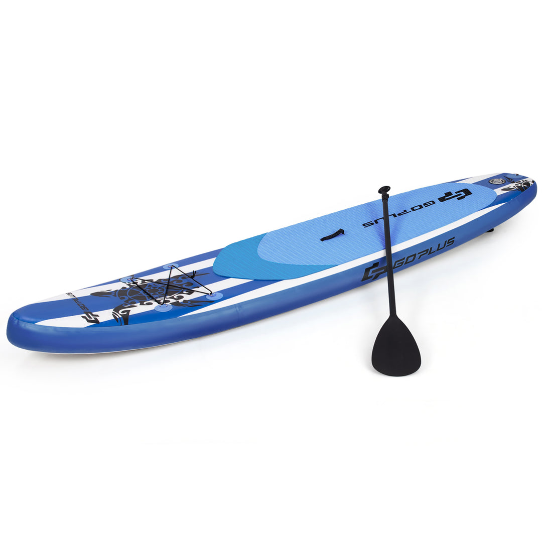 Goplus Inflatable Stand Up Paddle Board SUP W/Carrying Bag Aluminum Paddle Image 3