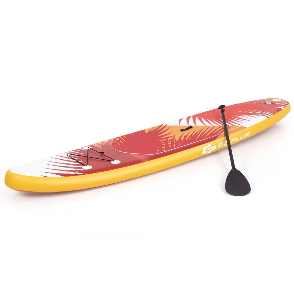 Goplus 10.5 Inflatable Stand Up Paddle Board Surfboard W/ Aluminum Paddle Pump Image 2