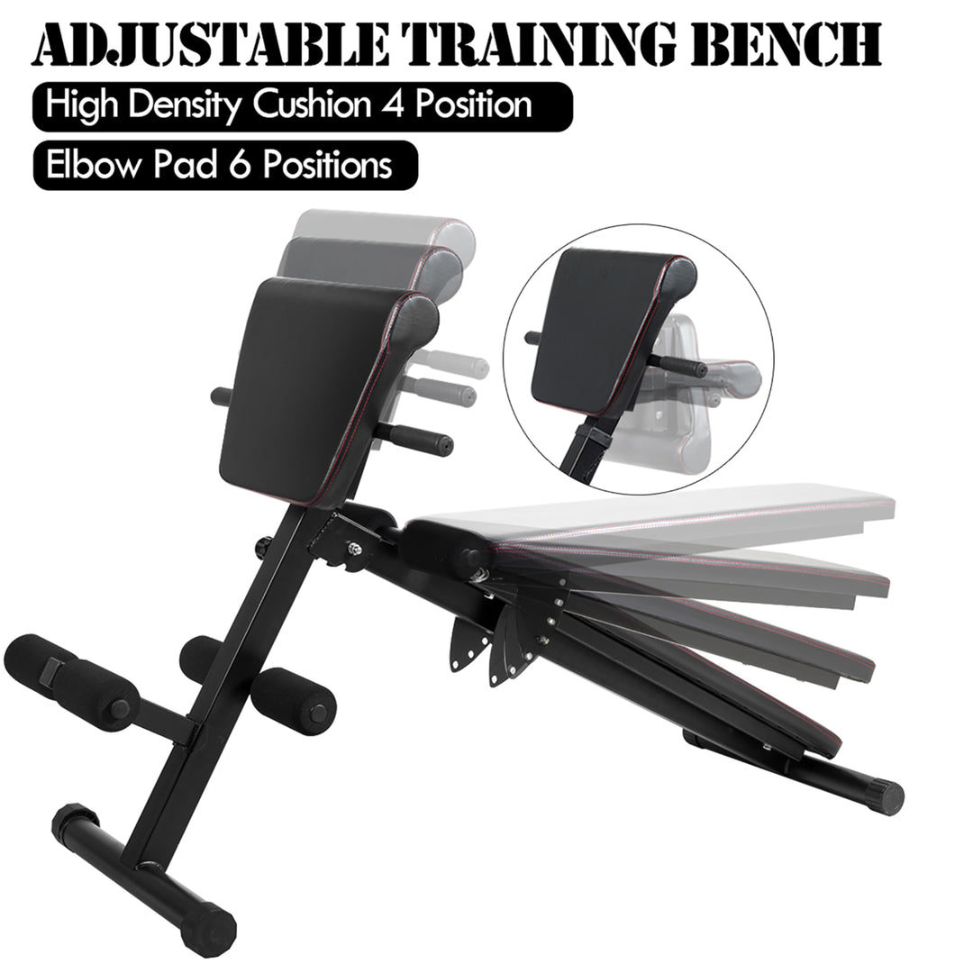 Adjustable Weight Bench Strength Workout Full Body Exercise Image 6