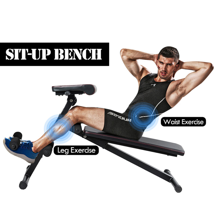 Adjustable Weight Bench Strength Workout Full Body Exercise Image 10