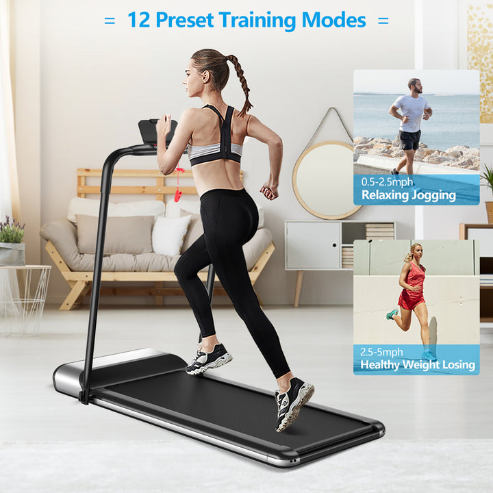 Installation-Free Ultra-Thin Folding Treadmill Exercise Fitness Machine w/5-Layer Image 7