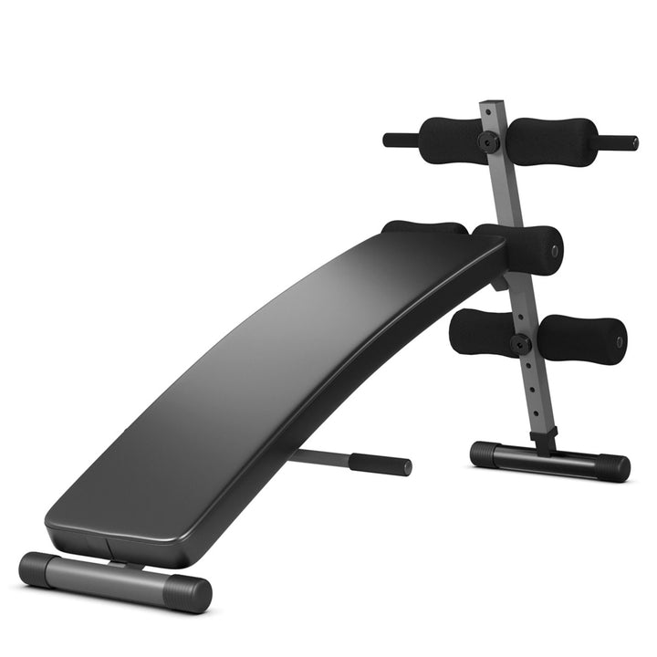 Adjustable Arc-Shaped Decline Sit up Slant Bench Crunch Board Fitness Workout Image 1