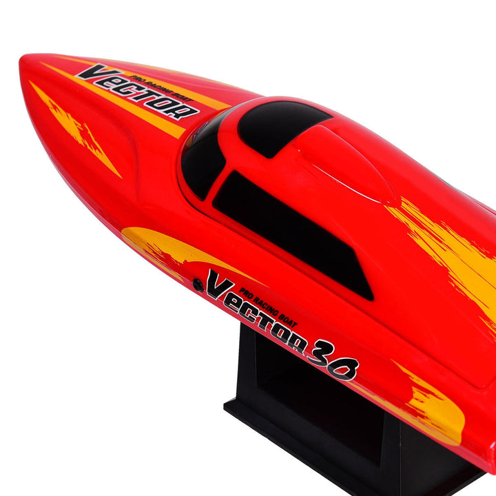 2.4G RC Racing Boat High Speed 30KM/H Brushed RTR Fast Racing Lake Toy Gift Red Image 7