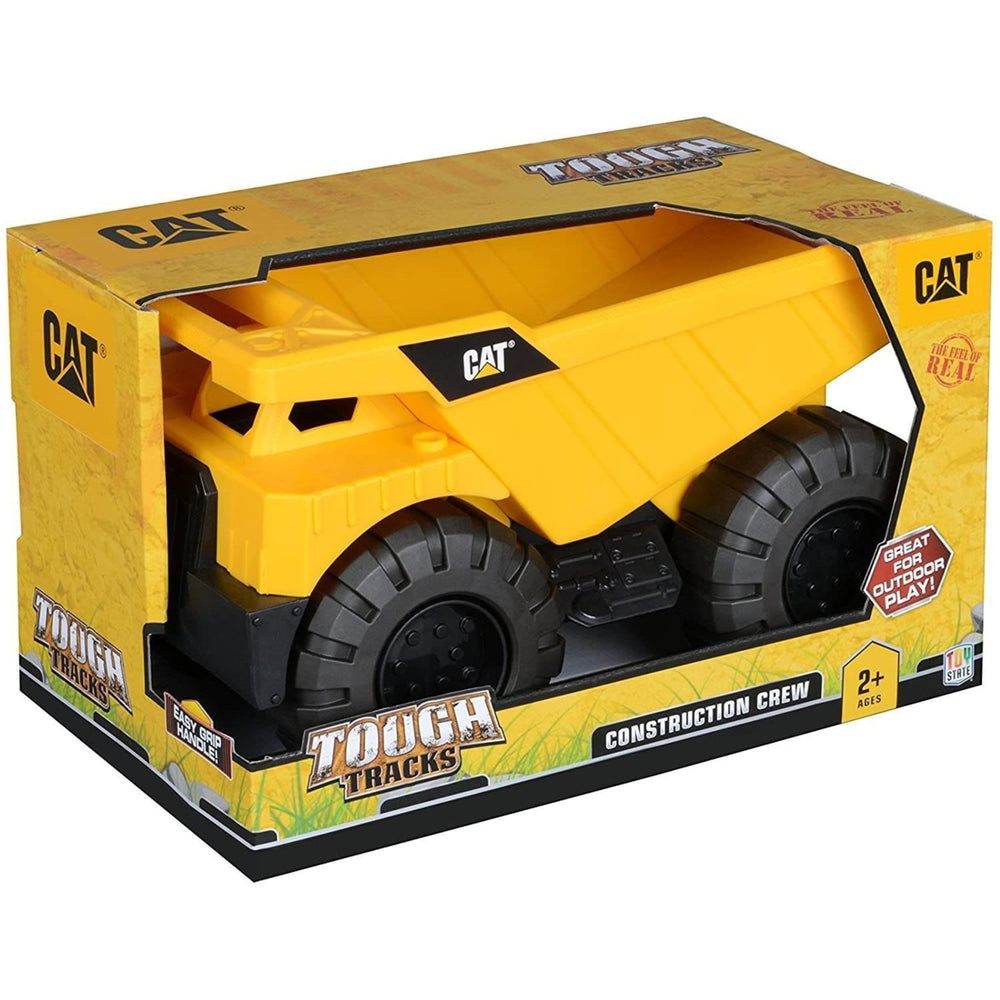 CAT Construction Crew Dump Truck Caterpillar Tough Tracks Indoor Outdoor Toy Play State Image 2