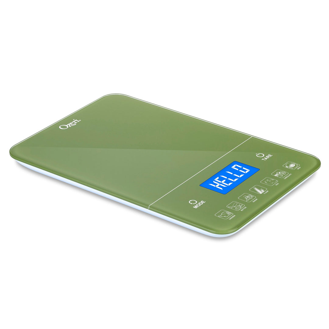 Ozeri Touch III Digital Kitchen Scale 22 lbs Calorie Counter Black Glass Image 1