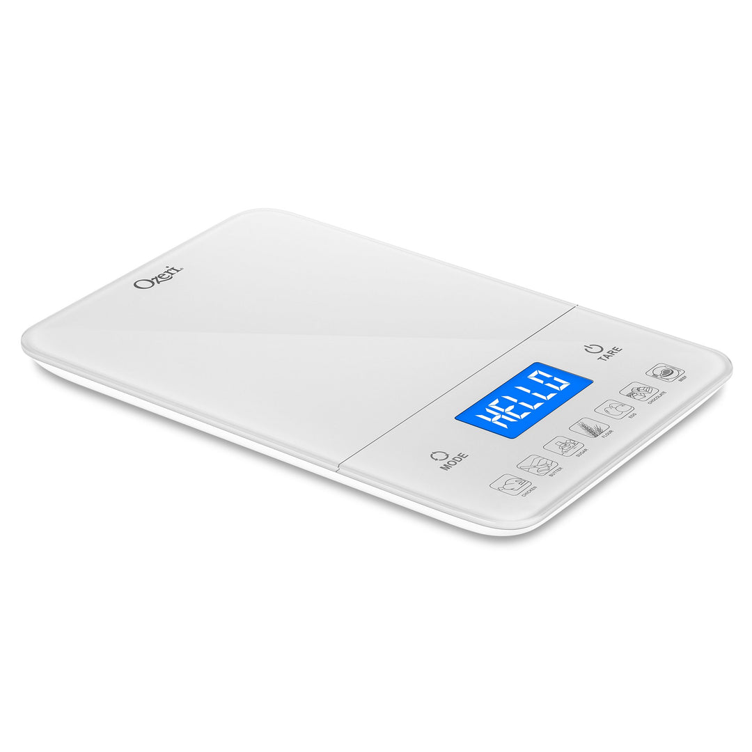 Ozeri Touch III Digital Kitchen Scale 22 lbs Calorie Counter Black Glass Image 1