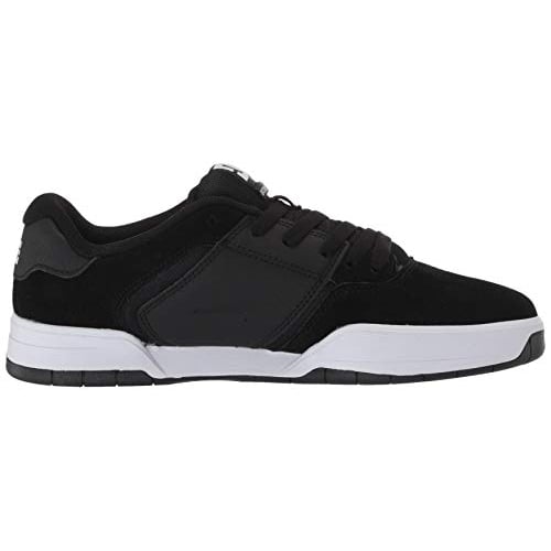 DC Mens Central Skate Shoes Medium BLACK/WHITE Image 4