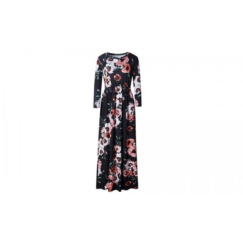 EI Contente Avellina Floral Maxi Dress - Black S (FS-M) Image 2