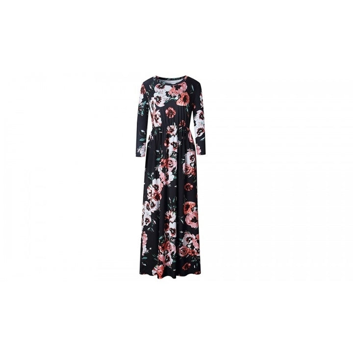 EI Contente Avellina Floral Maxi Dress - Black S (FS-M) Image 2