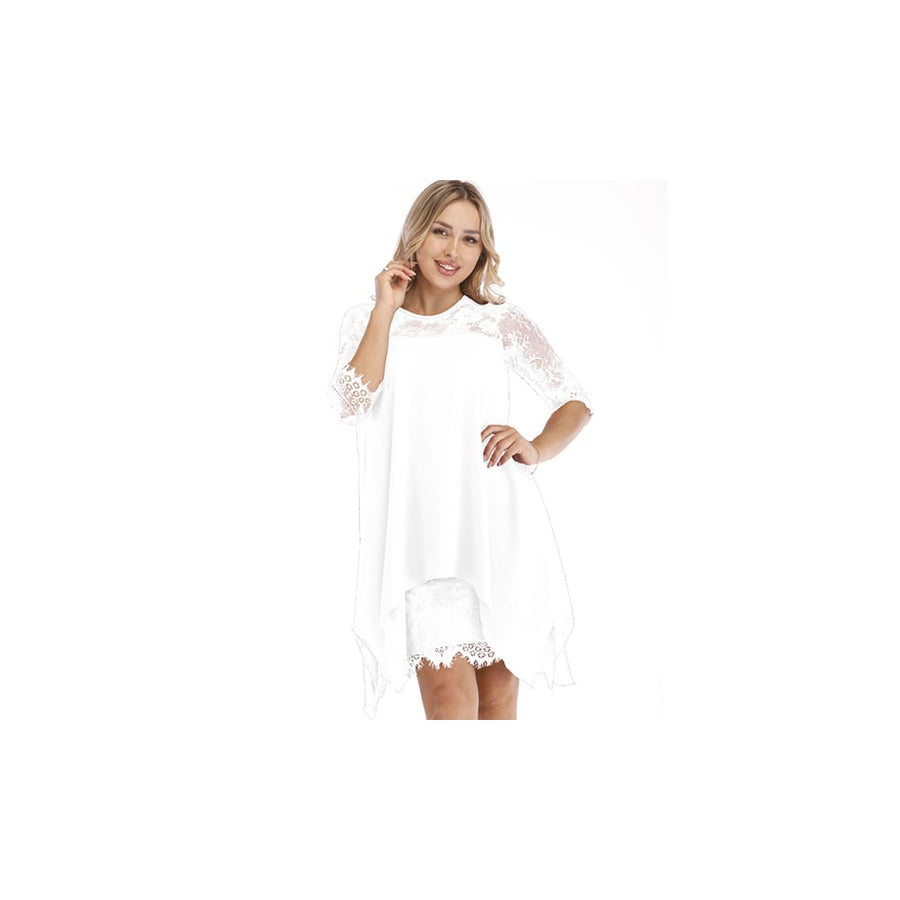 EI Contente Mona Mini Dress - White L Image 1