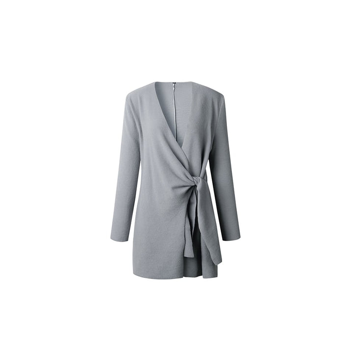 EI Contente Jacinta Long Wrap Cardigan - Grey L (FS-M) Image 1