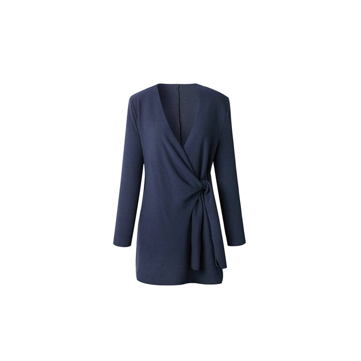 EI Contente Jacinta Long Wrap Cardigan - Blue M (FS-S) Image 1