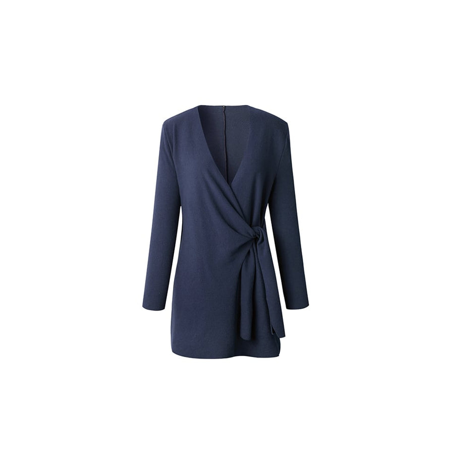 EI Contente Jacinta Long Wrap Cardigan - Blue M (FS-S) Image 1