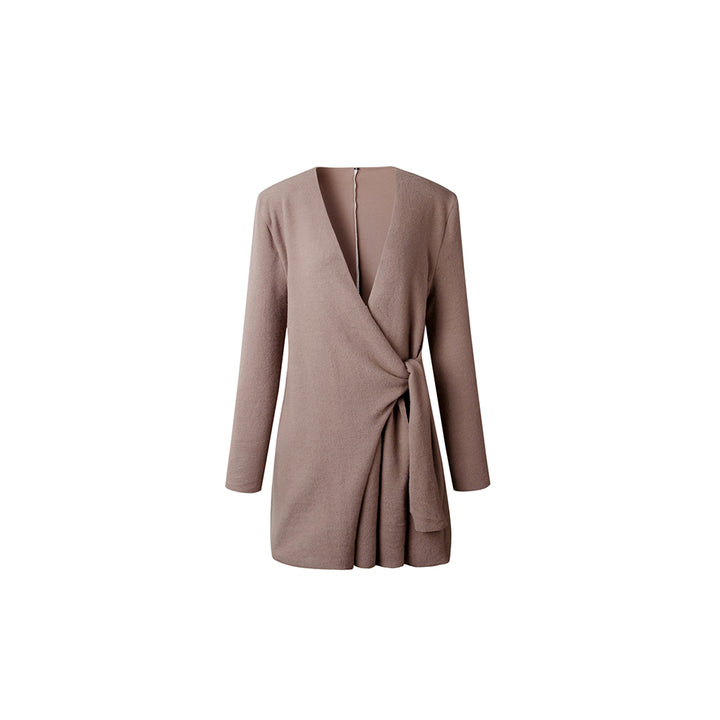 EI Contente Jacinta Long Wrap Cardigan - Beige L (FS-M) Image 2