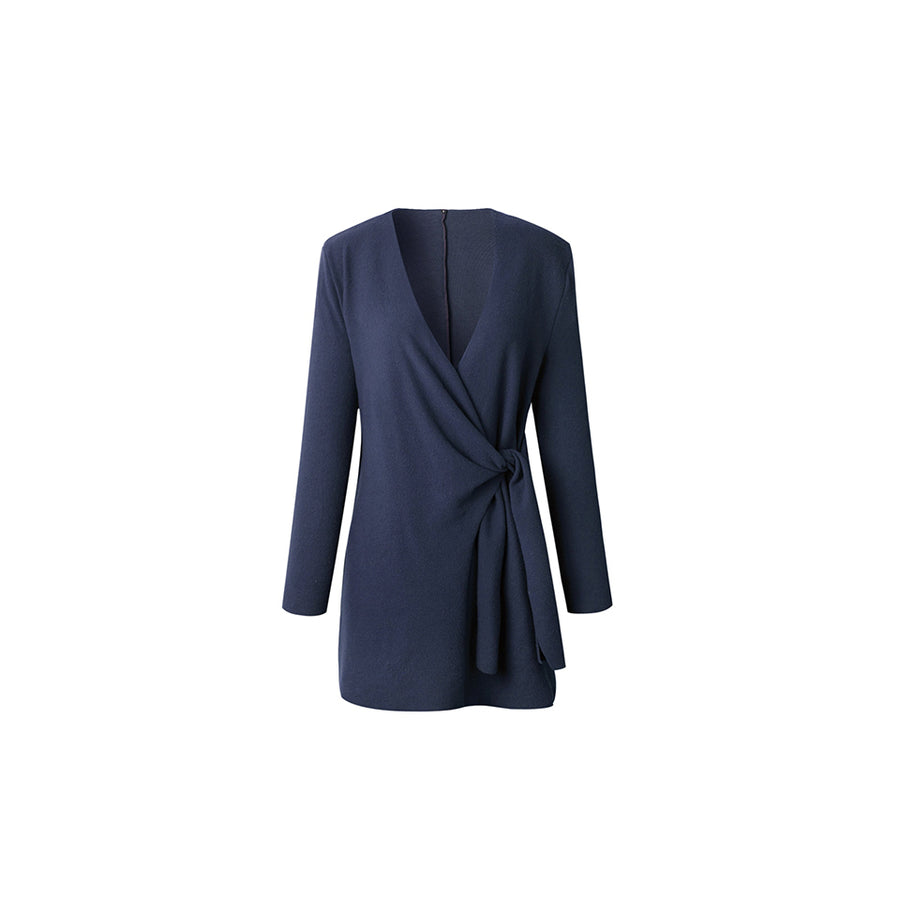 EI Contente Jacinta Long Wrap Cardigan - Blue XL (FS-L) Image 1