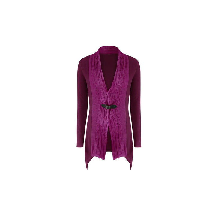 EI Contente Pauletta Buckle Cardigan - Purple/L Image 2