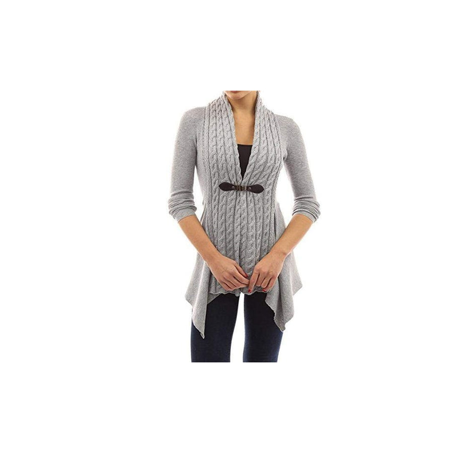 EI Contente Pauletta Buckle Cardigan - Grey/XL Image 1