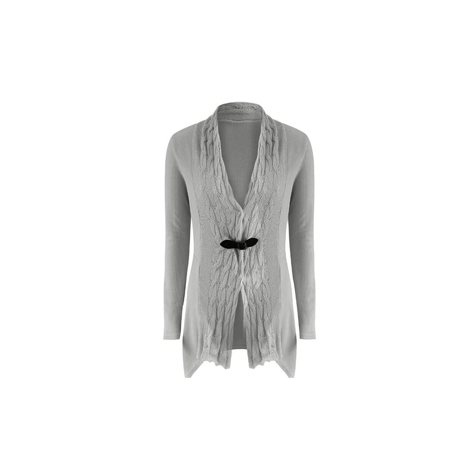 EI Contente Pauletta Buckle Cardigan - Grey/M Image 2