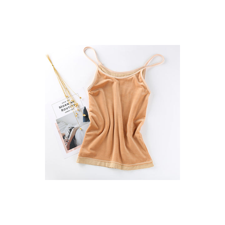 EI Contente Mallory Fleeced Thermal Camisole - Nude Free Size Image 1