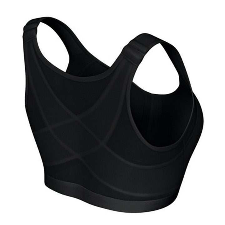 EI Contente Noelle Posture Correcting Bra with Front Fastening - Black S Image 4