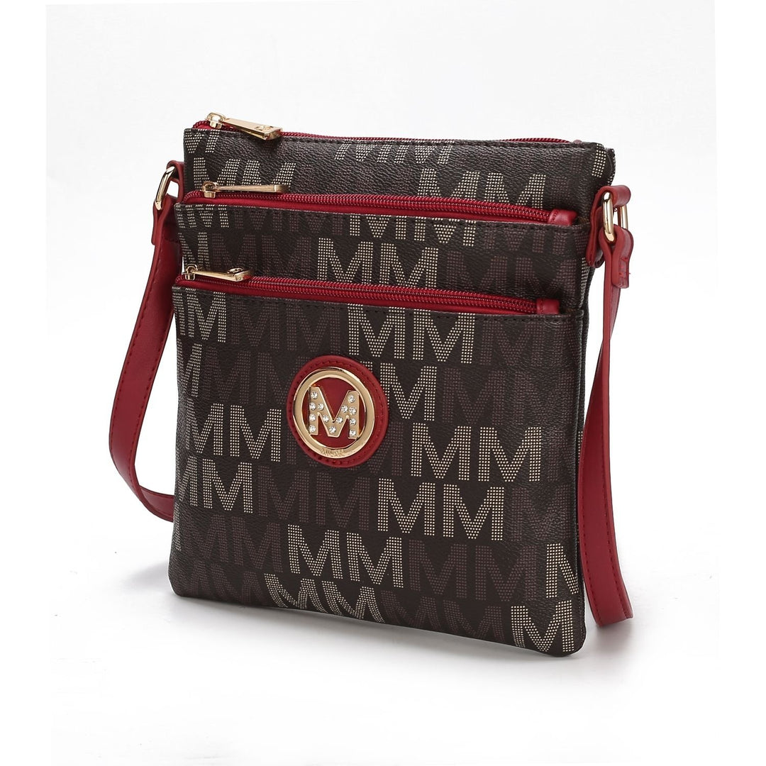 MKF Collection Lemuel Multi-Functional Shoulder Bag M Signature Crossbody Handbag by Mia K. Image 6