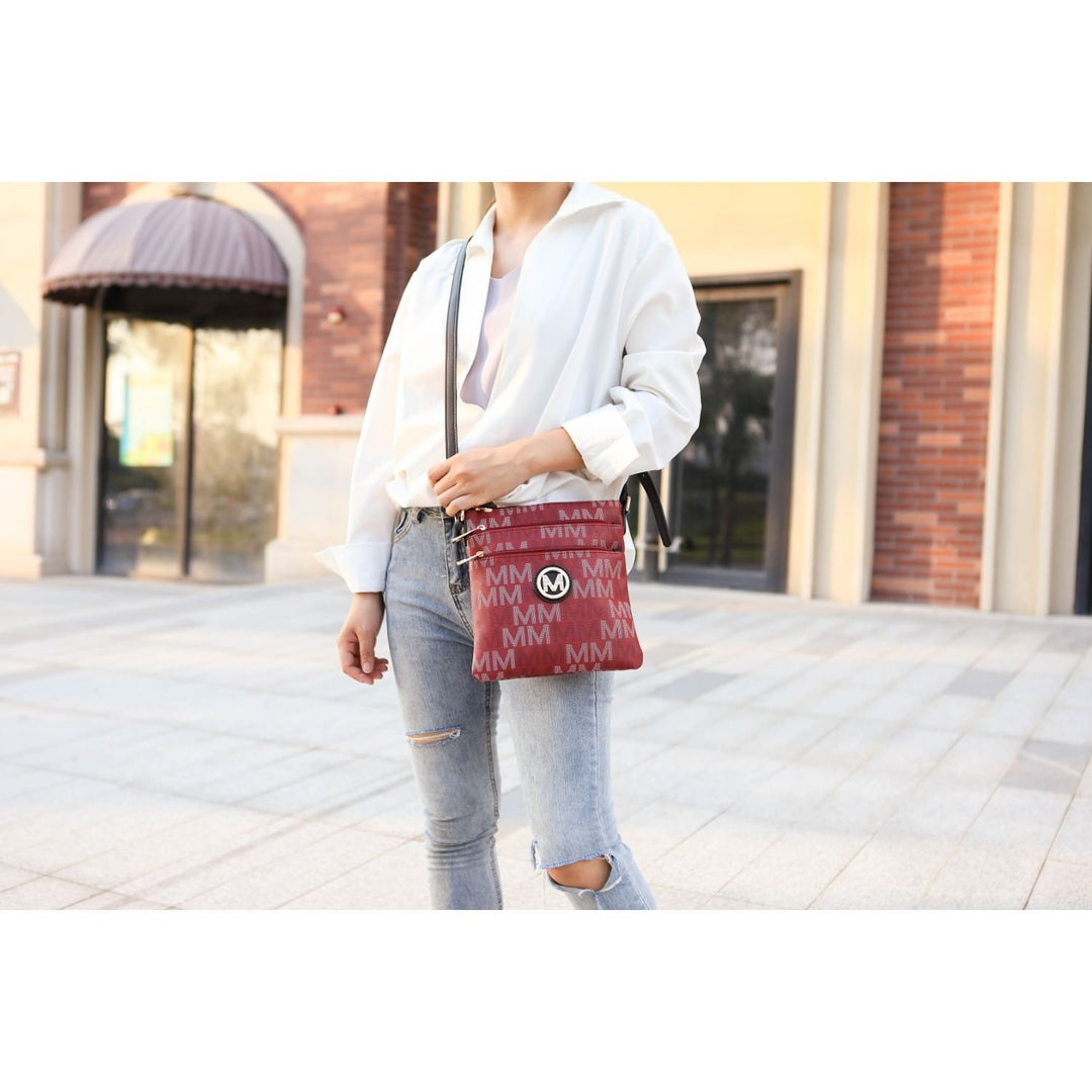 MKF Collection Lemuel Multi-Functional Shoulder Bag M Signature Crossbody Handbag by Mia K. Image 1