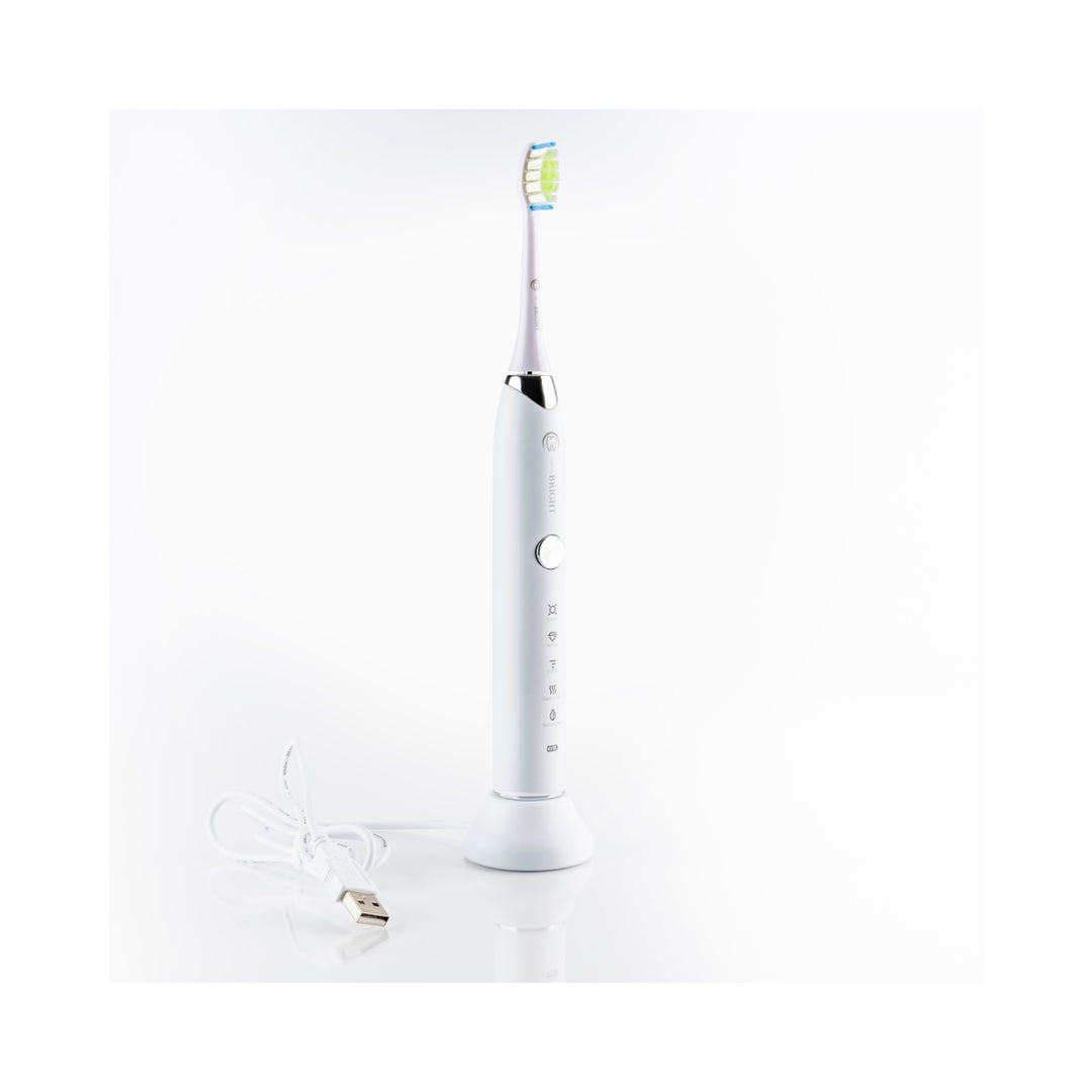 Henry Bright Sonic Electric Toothbrush 5 Mode USB Rechargeable Travel Case 2 Heads Image 3