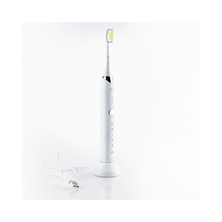 Henry Bright Sonic Electric Toothbrush 5 Mode USB Rechargeable Travel Case 2 Heads Image 3