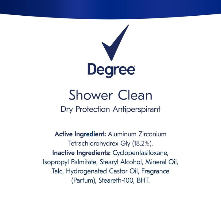 Degree Antiperspirant Deodorant Shower Clean 2.6 Ounce (Pack of 5) Image 3