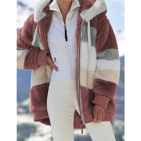 Fall Winter Plush Jackets For Women Image 7