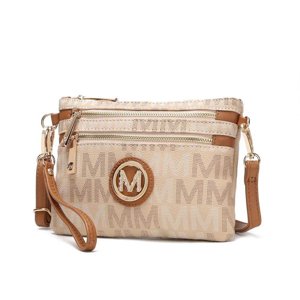 MKF Collection Helen Milan M Signature Crossbody Handbag Wristlet by Mia K. Image 2