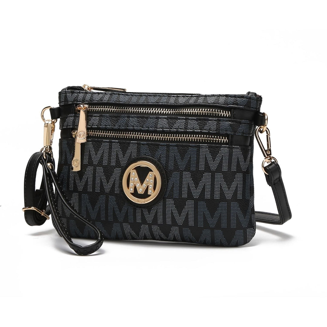 MKF Collection Helen Womens Crossbody Bag Signature Wristlet Handbag by Mia K. Image 3