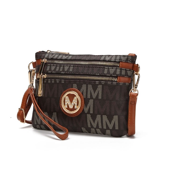 MKF Collection Helen Womens Crossbody Bag Signature Wristlet Handbag by Mia K. Image 4