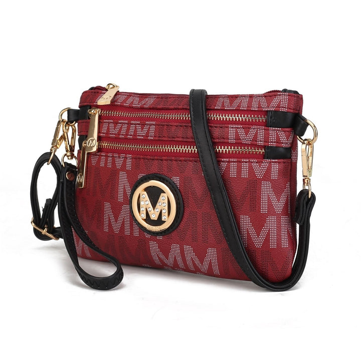 MKF Collection Helen Womens Crossbody Bag Signature Wristlet Handbag by Mia K. Image 4