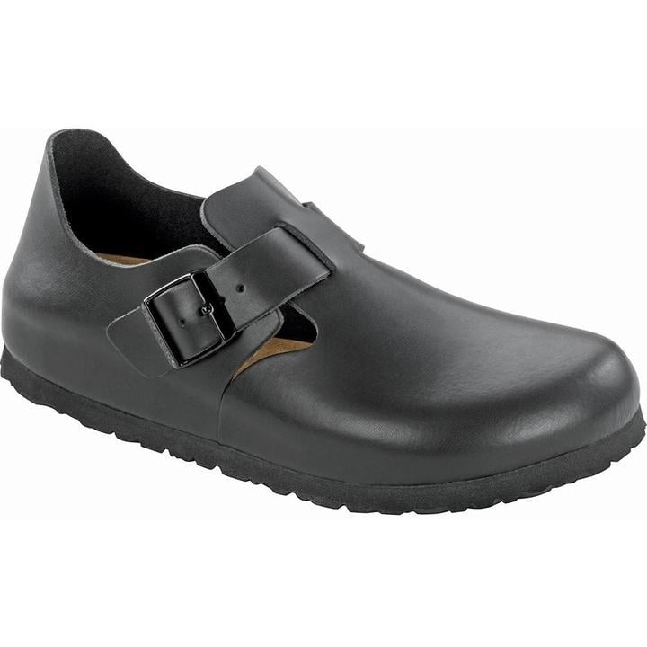 BIRKENSTOCK London Soft Footbed Black Leather Unisex Regular Width 1016680 Image 1